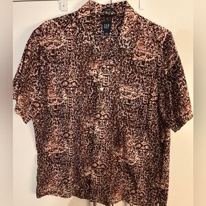 Batik Shirt Reddish Brown